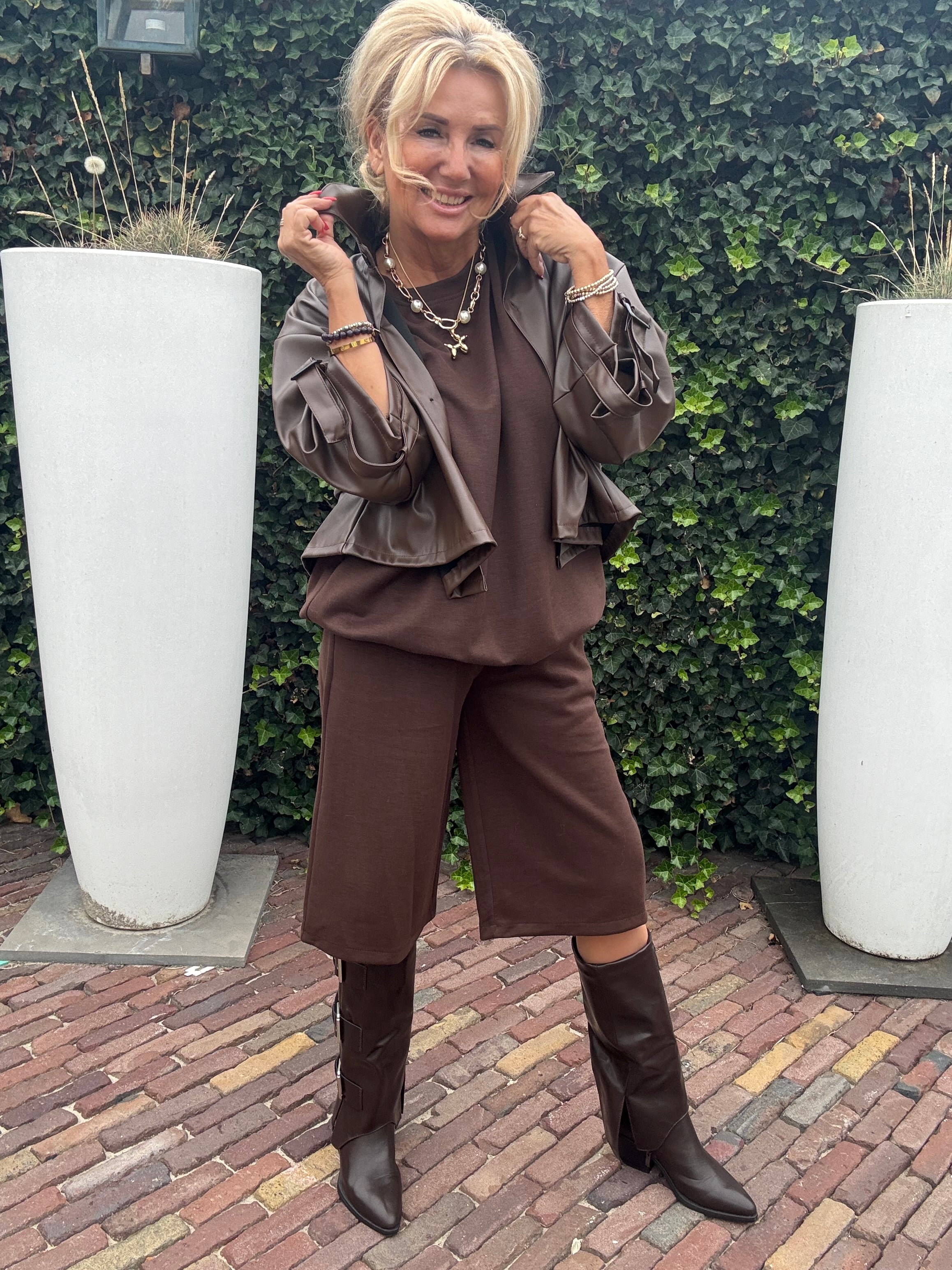 Phu Leatherlook Donkerbruin 🤎